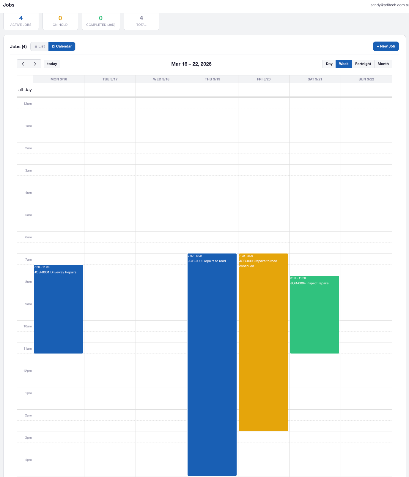 AXITRAQ Timesheet Submission